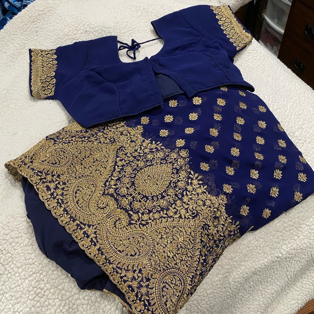 Sari dress made in India, was purchased at The Sari Palace